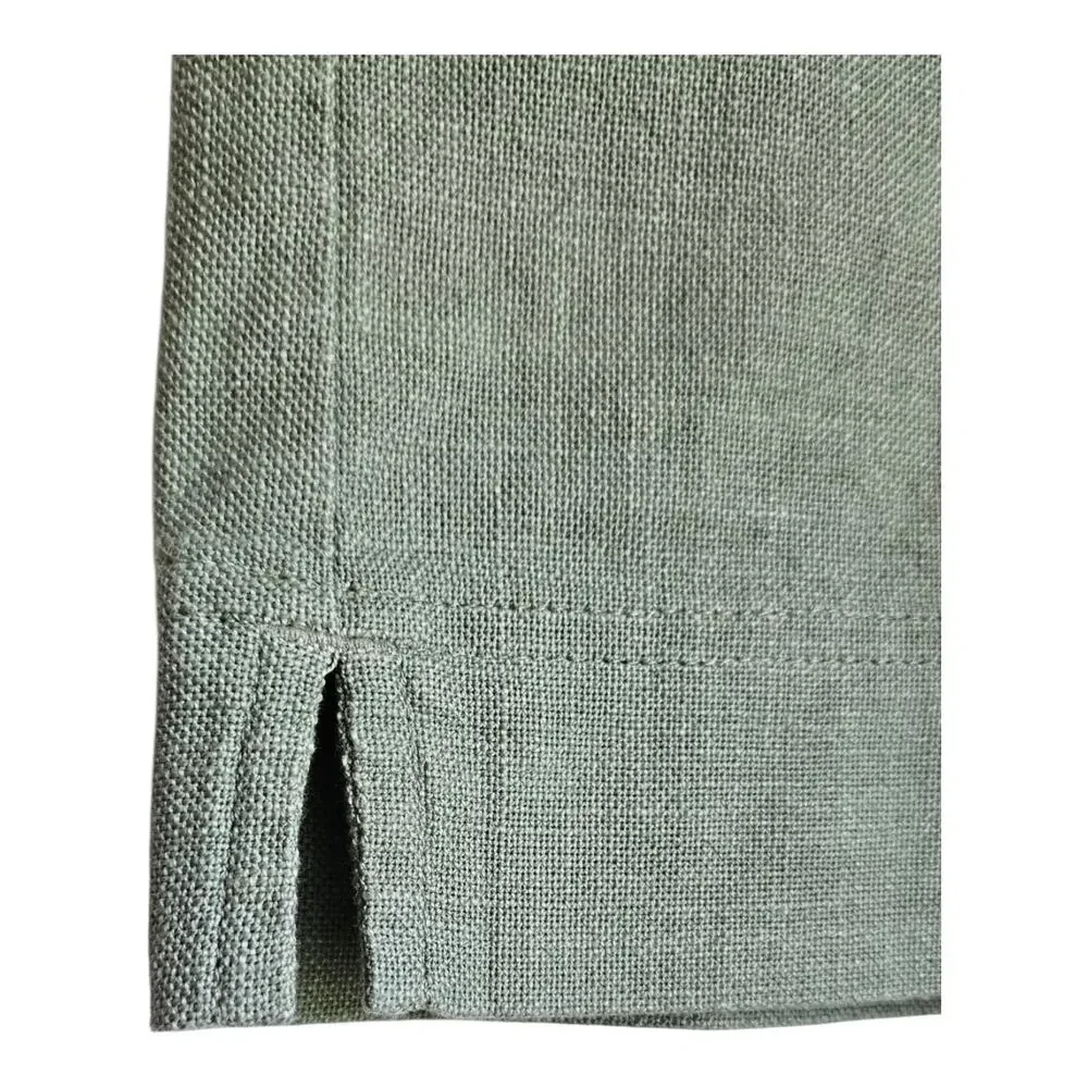Woolrich Skirt Size 12 Olive Green 100% Cotton Front Pockets